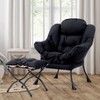 HollyHOME Modern Fabric Large Lazy Chair, Accent Oversized Comfy Reading