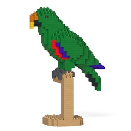 JEKCA Eclectus 02S | Parrot Plastic Building Blocks | Age 14+