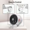 Shinic 2-in-1 Heater and Fan Combo,1500W Portable Space Heater with