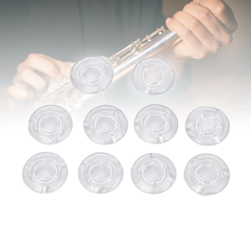 10Pcs Guitar Effect Pedal Footswitch Topper ABS Clear Single Pedal