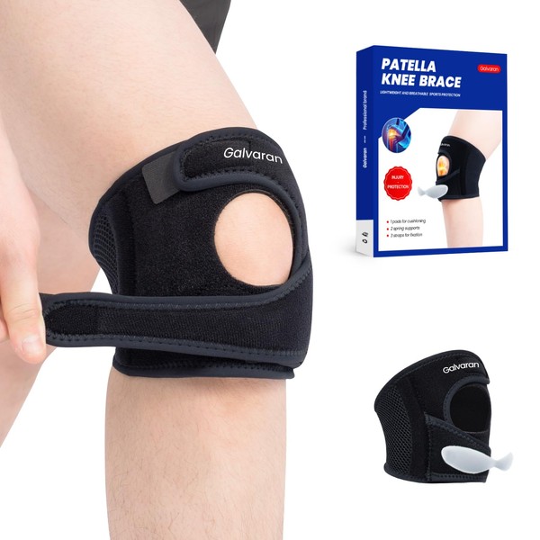 Galvaran Patellar Knee Brace Support Strap Knee Pain Relief Adjustable