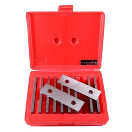Accusize Industrial Tools 1/8'' Thickness 10 Pairs Precision Parallel Sets, 5'' Length, EG10-1405