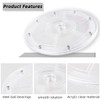 Yatinkim 22.8 cm Acrylic Turntable Rotating Base Clear 360 Degree