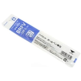 [Set of 10] Pilot BRFV-10F-L Oil-Based Ballpoint Pen Refill, Fine Point (0.7 mm), Blue