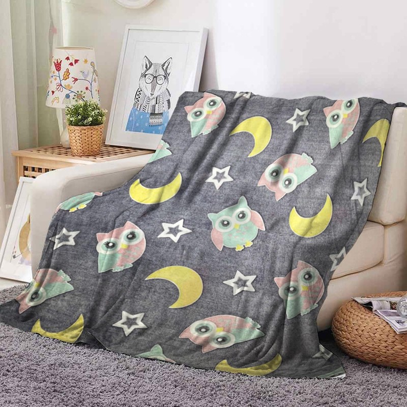 BNREDA Cosy blanket for children Glow in the dark 130x150cm,