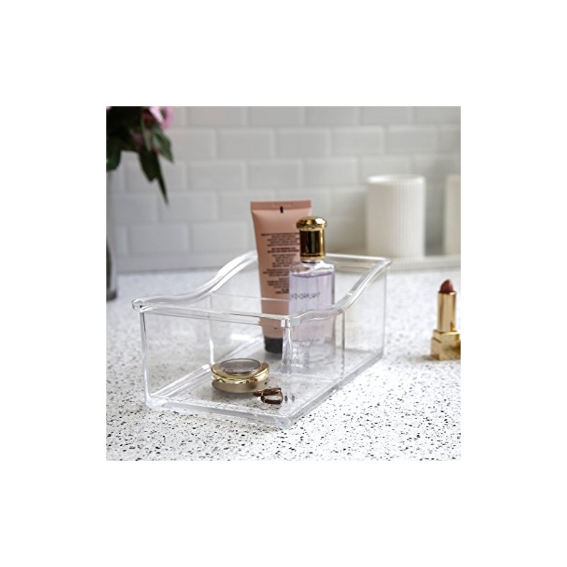 BINO 'The Uniform' 2 Compartment Makeup and Jewelry Organizer, Clear