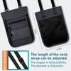 sundee Travel Neck Wallet with Double Zippers, RFID Blocking Passport