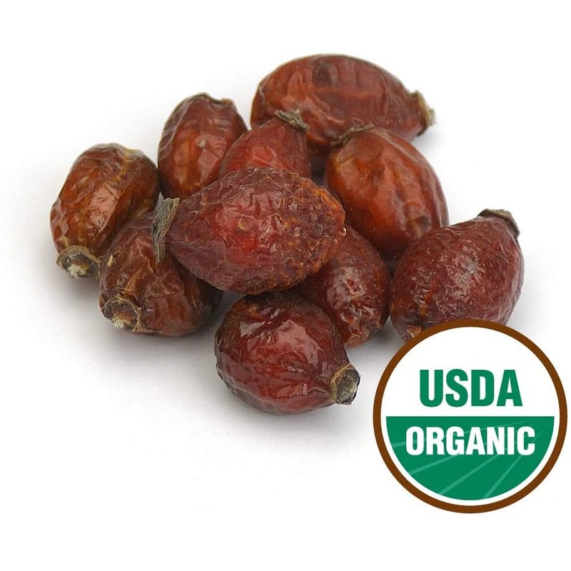 Starwest Botanicals Whole Organic Rose Hips, 1 Pound