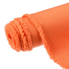 sourcing map Waterproof Canvas Fabric 8 Oz 148cm 600D Marine Water Resistant Material 1 Yard for Outdoor Furniture Cushion, Bag Sewing,Orange