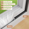 3Pcs×196" Wedge-Shape Foam Window Weather Stripping Door Seal Strip,Soundproofing Frame
