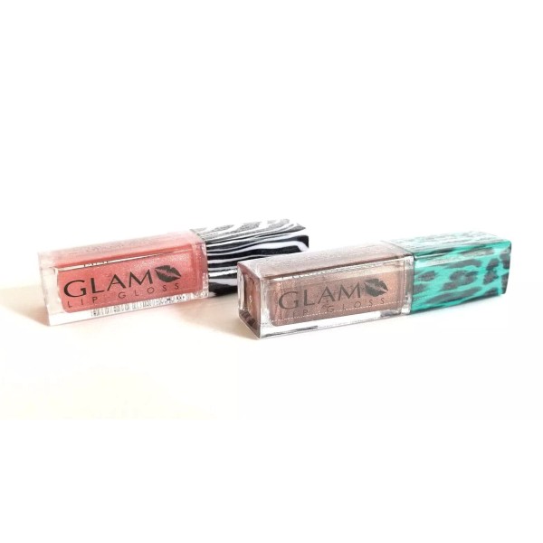 Lano 2-PACK Glam Cosmetics Light up Lip Gloss w/ Mirror