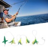 Feather Trolling Lures Excellent Camouflage Durable Trolling Feather Fishing Lures