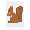 Azeeda 'Eichhörnchen mit Eichel' Temporäres Tattoo - Hautfreundlicher & Ungiftiger