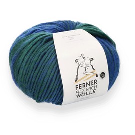 Ferner Wolle Felt Me, Felting Wool with Colour Gradient, 200 g, 100% Wool, for Two Same Felt Shoes, with Divider, Knitting Felting, Knitting and Felting in the Washing Machine (F2051)