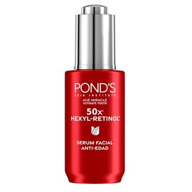 POND'S Sérum Facial Age Miracle Ultimate Youth con Hexyl-Retinol para una piel más firme, luminosa y joven, disminuye las líneas de expresión y las ma