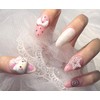 [Commemorating store openingSuper special discount] Kitschy Pink Angel Kitty Nail
