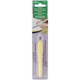 Clover Amour Crochet Hook No. 2, 1.5 mm Size