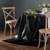 Homiest 1 Pack 60 x 84 Inches Satin Tablecloth Black
