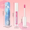 Pink Metallic Lipstick for Women,Lightweight Glitter Sparkling Liquid Lipsticks,Shimmer Lip