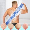 Mssor 3 Pack African Net Sponge with 2 Pairs Exfoliating