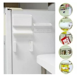 Extreme Organizador Cocina Refrigerador Magnético 5 En 1 Practico Color Blanco