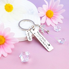 Flight Attendant Gifts Airplane Keychain Pilot Gifts for Aviation Lovers Men Women Pilot Accessories Cool Aviation Gift for Pilots Flight Attendant Accessories Travel Keychain Gift for Travelers