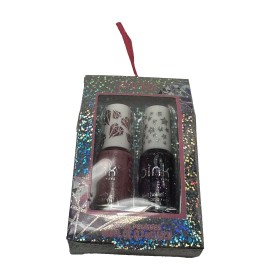 PINK gift set 2 NAIL POLISH pink and purple