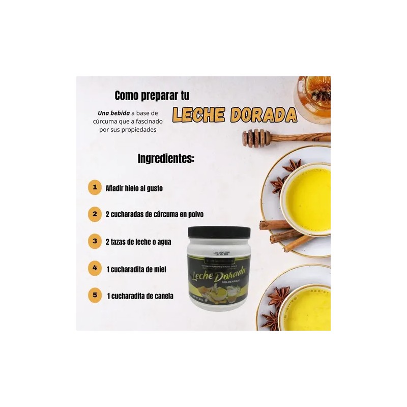 Leche Dorada Life Natural 2000 500 Grs
