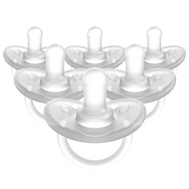 Evenflo Balance + Chupete cilíndrico (0 meses +, 6 unidades, transparente)