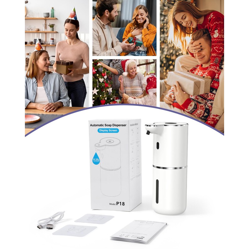 OQIMAX Automatic Soap Dispenser with Sensor, No Touch Electric Foam