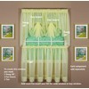 Today's Curtain Emelia Original Voile Tier Pair 30", Yellow, 60"