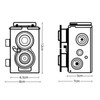 35MM Dual Lens Film Camera DIY Classic Retro Double Reflex