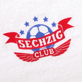 Abc Casa 60th Birthday Gift Towel with Embroidered Football Logo Sixty Club for Men - A Useful Gift for 60 Years - A Wonderful Gift Idea for 60 Years