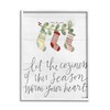 Stupell Industries Coziness of This Season Phrase Festive Holiday Stockings,