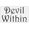 Devil Within - 50 Stickers Pack 2.25 x 1.25 inches