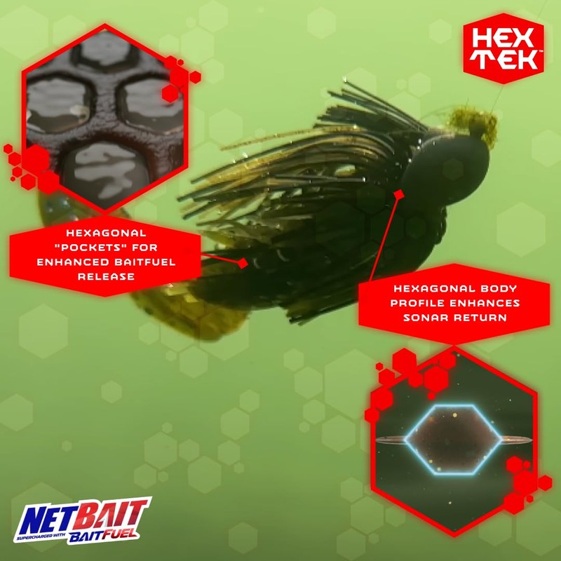 NetBait HexTek Supercharged with BAITFUEL 3.5'' The Rascal - Blown