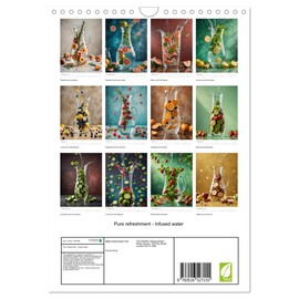 Pure refreshment - Infused water (Wall Calendar 2026 DIN A4 Portrait), CALVENDO 12 Month Wall Calendar