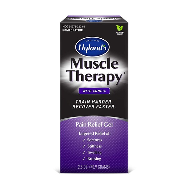Arnica Gel, Muscle Therapy by Hyland's, Bruise Healing Cream, Natural Relief of Muscle Pain, Swelling, Bruising, Soreness, and Stiffness, 2.5 oz