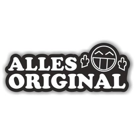 Folien-Zentrum - 2 x Alles Original 15 x 6 cm - High-Quality Sticker Car Tuning - OEM & JDM Car Sticker - Funny Stickers for Car - Stickerbomb - Car Sticker - Made in Germany (2)