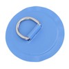 4PCS D Ring Patch PVC Round Shape Strong Stainless Steel