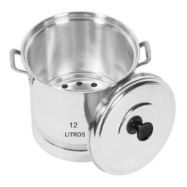VAP2000 Vaporera Tamalera De Aluminio Capacidad 12 Litros