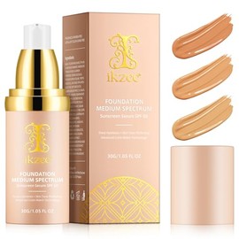 Base De Maquillaje 4 En 1 - Fps 50 Protector Solar Corrector De Cobertura Media Resistente Al Agua Y De Larga Duración Hidratación Profunda Base De Maquillaje Que Cambia De Color