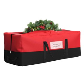 Christmas Tree Storage Bag, Fits Up 10 Ft Tall Artificial Trees, Heavy-Duty 600D Oxford Tree Bag with Reinforced Handles Zipper Clear Pocket, Storage Bags for Moving Items, Clothing, Outdoor, Bedding