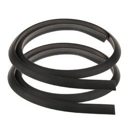 MASO 2Pcs Universal Car Side Fender Wheel Eyebrow Arch Rubber Protector Mudguards,Black,1.5M