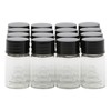 Unxuey Mini Sample Vials 7ml Black Screw Cap Travel Bottles