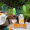 Dmnnlp 2 Pcs Green Palm Leaves Garland Bunting (6M In