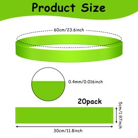 20 Pack Chair Bands for Kids with Fidgety Feet, ADHD Tools for Kids, ROOKEA Sensory Room Must Haves for ADHD Kids Fidget Chair Bands Autism Classroom Must Haves ADHD Tools for Classroom Home Chairs