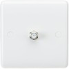 Knightsbridge CU0150 Standard Square White Plastic, Curved Edge, AV Coax