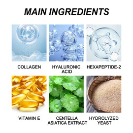 Collagen Film, Collagen Under Eye Mask for Moisturizing, Reducing Fine Lines, Face Moisturizer for Forehead and Cheeks, 3Pieces