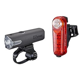 CatEye Sync Core & Kinetic anteriore e posteriore ricaricabile Light Set - Tecnologia di sincronizzazione, luminoso, lunga durata della batteria, e USB ricaricabile